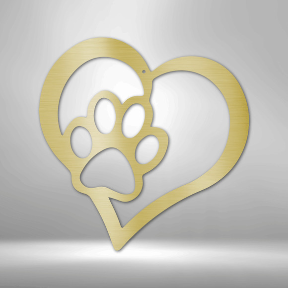 Puppy Love Steel Sign Laser Cut Powder Coated Home & Office Metal Wall Decor Mul